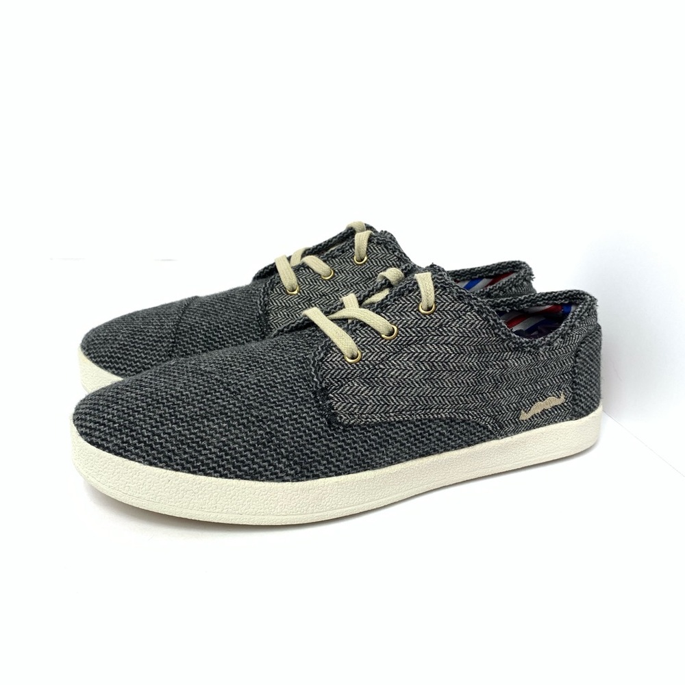 TOMS Paseo Movember Shoes Gray Herringbone Sz 9